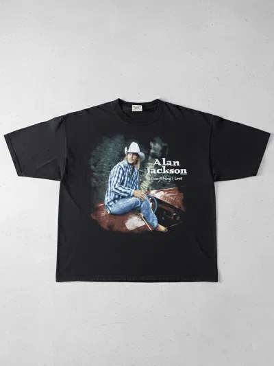 Pre-owned Band Tees Alan Jackson 1996 "everything I Love" Tennessee River Gold In Black