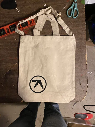 Pre-owned Band Tees Aphex Twin Tote Bag In White