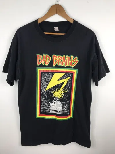 Pre-owned Band Tees Bad Brains Vintage 90's Big Logo In Black