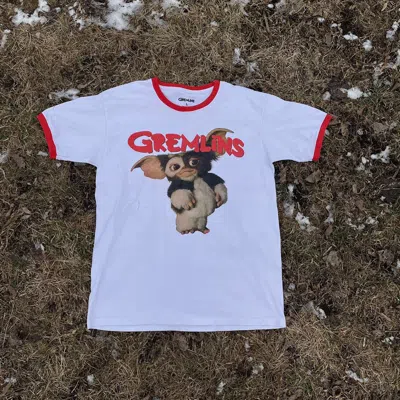 Pre-owned Band Tees Gremlins Sexy Vamp Dead Face Horror Tee In White