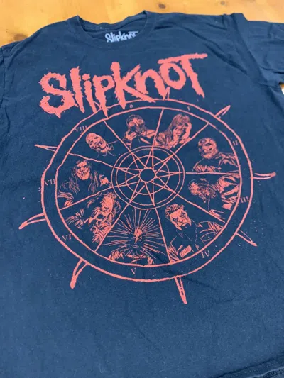 Pre-owned Band Tees Slipknot Band Tee In Black