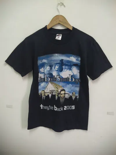 Pre-owned Band Tees The Back Street Boys Tour 2005 Casual Vintage Shirt In Black