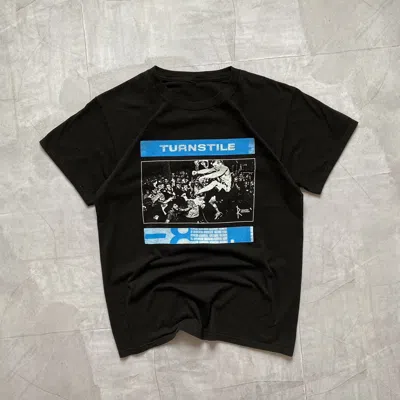 Pre-owned Band Tees Turnstile Big Logo Band Metal Straight Edge T-shirt Tee In Black