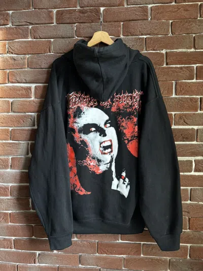 Pre-owned Band Tees Vintage 00s Cradle Of Filth Midian Black Metal Band Hoodie