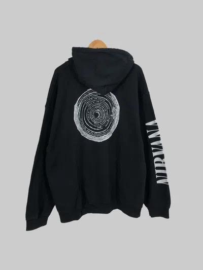 Pre-owned Band Tees Vintage 00s Nirvana Circle (kurt Cobain Pearl Jam Foo) In Black