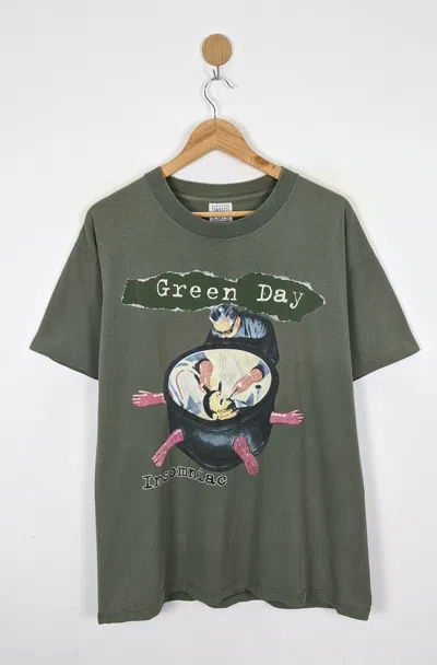 Pre-owned Band Tees Vintage 90's Green Day Insomniack Album Pop Punk Shirt