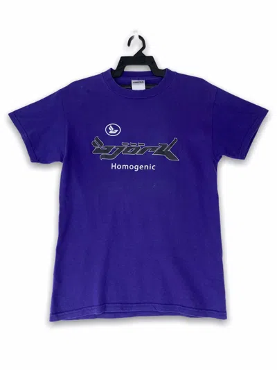 Pre-owned Band Tees Vintage Design Bjork Homogenic In Purple