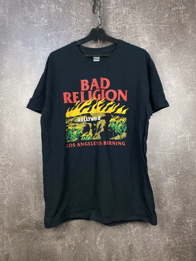 Pre-owned Band Tees Vintage Early 90's Bad Religion Suffer In Black