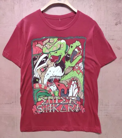 Pre-owned Band Tees Vintage Enter Shikari T Shirt  In Red