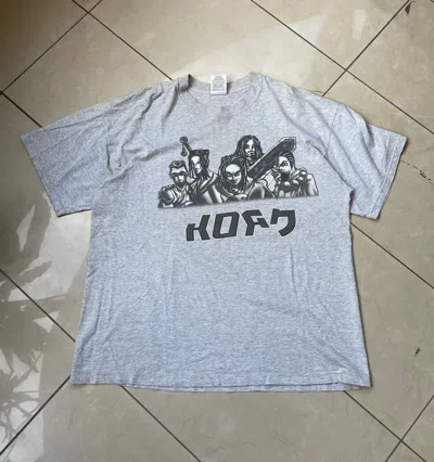 Pre-owned Band Tees Vintage Korn Anime T Shirt 1999 In Grey