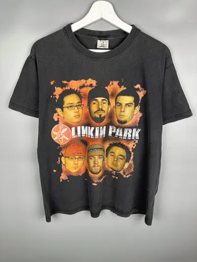 Pre-owned Band Tees Vintage Linkin Park Rock Band Graphic T Shirt Tee Y2k In Black