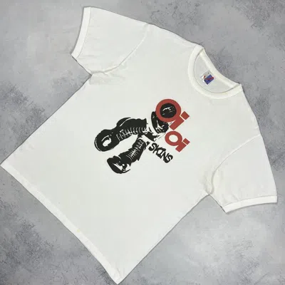 Pre-owned Band Tees Vintage Oi Oi Skins Punk T Shirt 90's In White