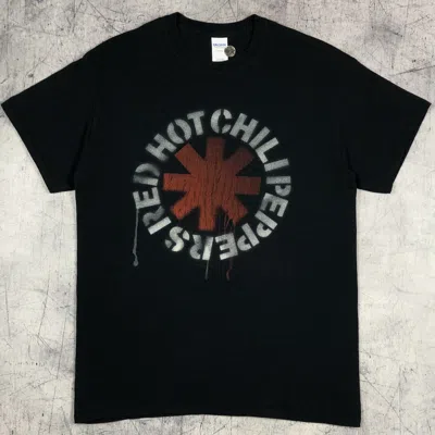 Pre-owned Band Tees Vintage Red Hot Chilli Peppers California Usa Tee Y2k In Black
