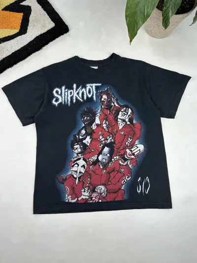 Pre-owned Band Tees Vintage Slipknot Tee Late 90's In Black
