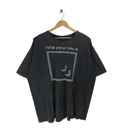 Pre-owned Band Tees Vintage Y2k Nine Inch Nails Faded Tee Tool Ministry Filter In Black
