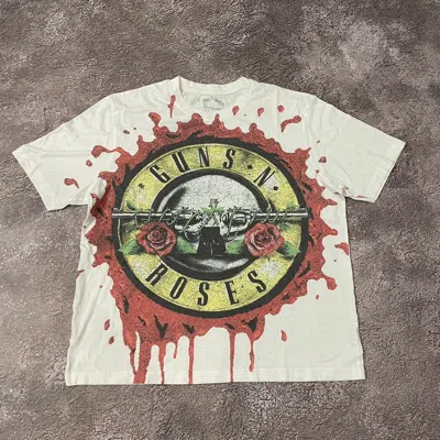 Pre-owned Band Tees Vintage Y2k Tee 90's Guns Roses Skulls Vamp Dead M In Black