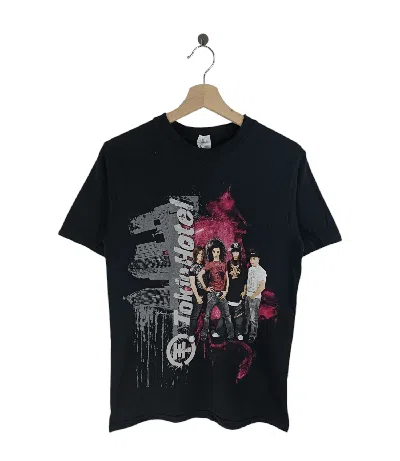 Pre-owned Band Tees Vintage Y2k Tokio Hotel Emo Goth Era Metalcore Mcr Fob In Black