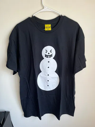 Pre-owned Band Tees X Drain Gang Salem Snowman T-shirt Black | Xl