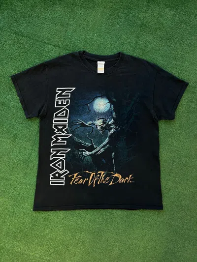 Pre-owned Band Tees X Iron Maiden Vintage 00s Iron Maiden Fear Of The Dark Black T Shirt