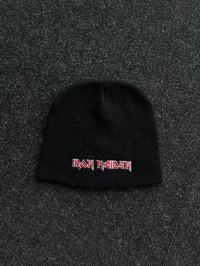 Pre-owned Band Tees X Iron Maiden Vintage Y2k Iron Maiden Rock Band Hat In Black