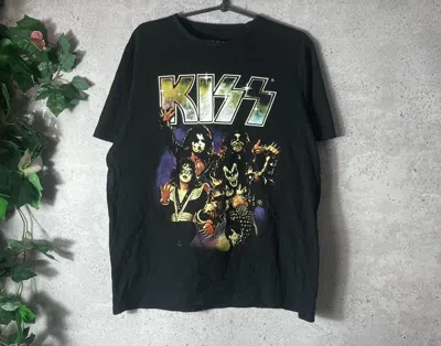 Pre-owned Band Tees X Kiss 2022 T-shirt Size L In Black