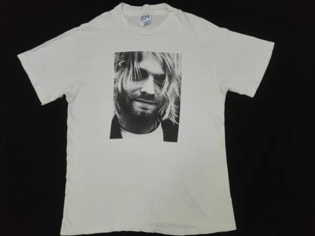 Pre-owned Band Tees X Kurt Cobain True Vintage 90's Kurt Cobain Nirvana