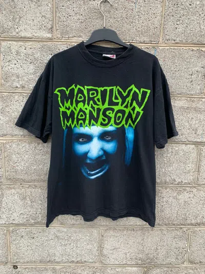 Pre-owned Band Tees X Marilyn Manson Vintage Marilyn Manson 1994 T-shirt In Black