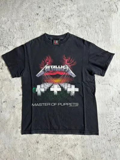 Pre-owned Band Tees X Metallica 2000s Giant Vintage Metallica Master Of Puppets Tee In Black