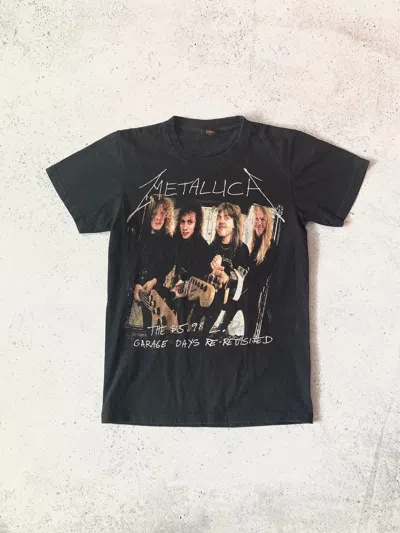 Pre-owned Band Tees X Metallica Garage Day Rock Band Y2k Vintage T-shirt In Black