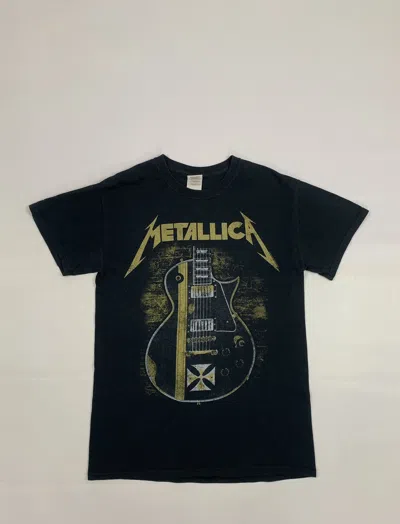 Pre-owned Band Tees X Metallica Vintage T-shirt Guitar Print 2013 In Black
