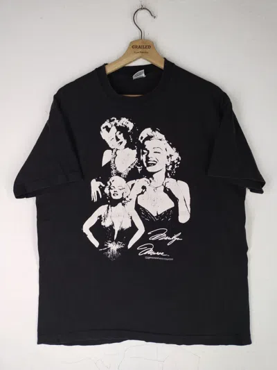 Pre-owned Vintage 90's Marilyn Monroe Black Promo Tee from Grailed
