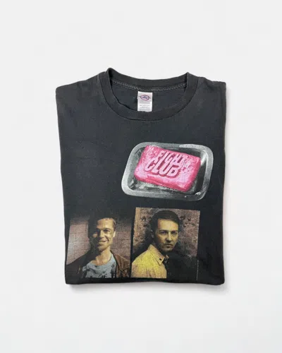 Pre-owned Band Tees X Movie Fight Club - Single Stitch Vintage Promo T-shirt In Black