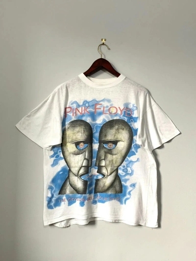 Pre-owned Band Tees X Pink Floyd The Division Bell 1994-95 Tour T-shirt In White