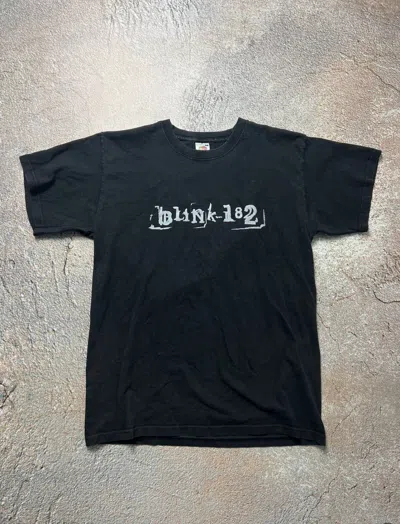 Pre-owned Band Tees X Rock Band 00s Vintage Blink 182 Washed Pop Y2k Punk Rock Band Tee In Washed Black