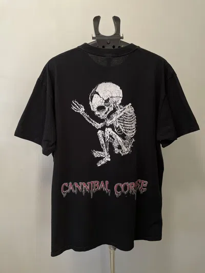 Pre-owned Band Tees X Rock Band Cannibal Corpse Crazy Vintage T Shirt X Large In Black