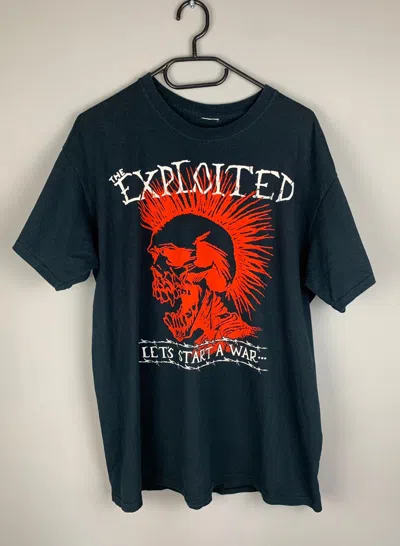 Pre-owned Band Tees X Rock Band The Exploited Tee Shirt In Black