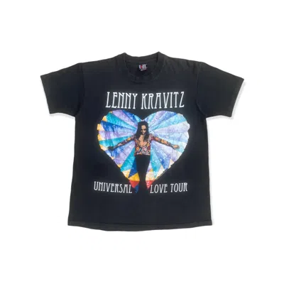 Pre-owned Band Tees X Rock Band Vintage 90's Lenny Kravitz Universal Love Tour T-shirt In Black