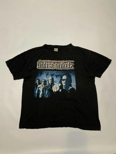 Pre-owned Band Tees X Rock Band Vintage Rock Band Bohse Onkelz T-shirt In Black