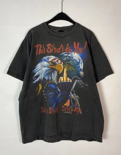 Pre-owned Band Tees X Rock T Shirt 1997 Rock Eagle Single Stitch Vintage Tee T-shirt In Grey