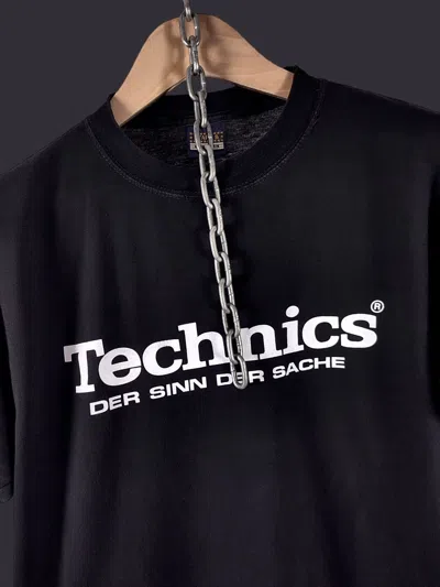 Pre-owned Band Tees X Rock T Shirt 90's Vintage Technics Dj Electronic Rave T-shirt Y2k In Black