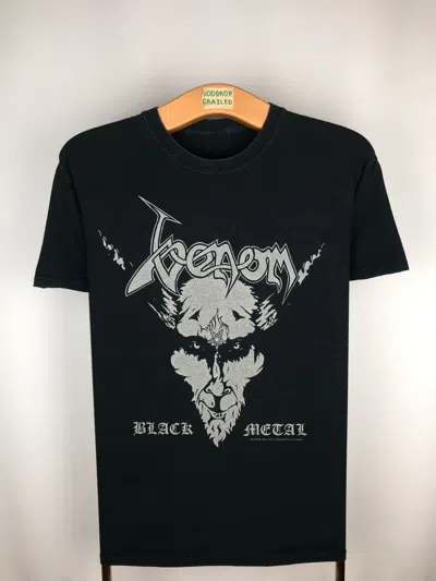 Pre-owned Band Tees X Rock T Shirt 90's Vintage Venom Black Metal Rock Band T Shirt Tee