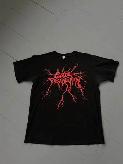 Pre-owned Band Tees X Rock T Shirt Cattle Decapitation Vintage T-shirt In Black