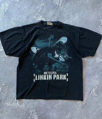 Pre-owned Band Tees X Rock T Shirt Linkin Park Meteora Y2k T-shirt 00s In Black