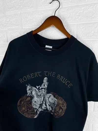 Pre-owned Band Tees X Rock T Shirt Robert The Bruce Vintage T Shirt In Black