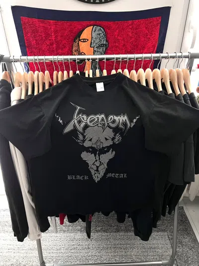Pre-owned Band Tees X Rock T Shirt Venom 1996 Black Metal Band Vintage T Shirt Xl