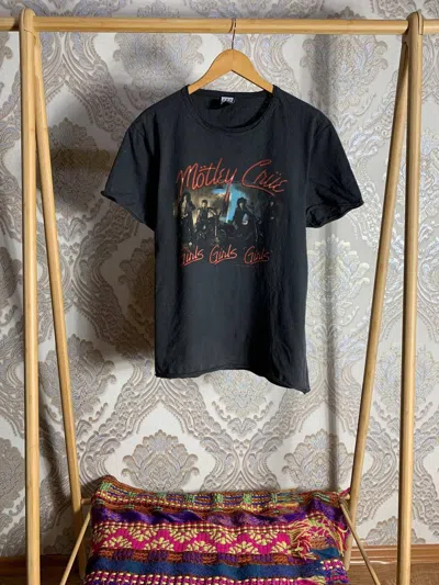 Pre-owned Band Tees X Rock T Shirt Very Motley Crue Rock Band 2017 Metal Punk Kiss Y2k 90's In Brown