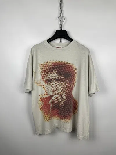 Pre-owned Band Tees X Rock T Shirt Vintage 2000 Bob Dylan Tour Band T-shirt In White