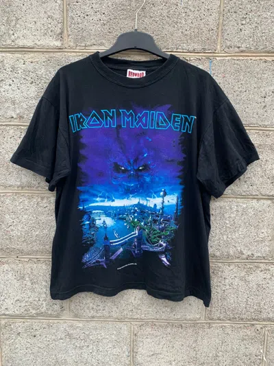 Pre-owned Band Tees X Rock T Shirt Vintage 2000 Iron Maiden (judas Priest Black Sabbath Ac/dc) (size Large)