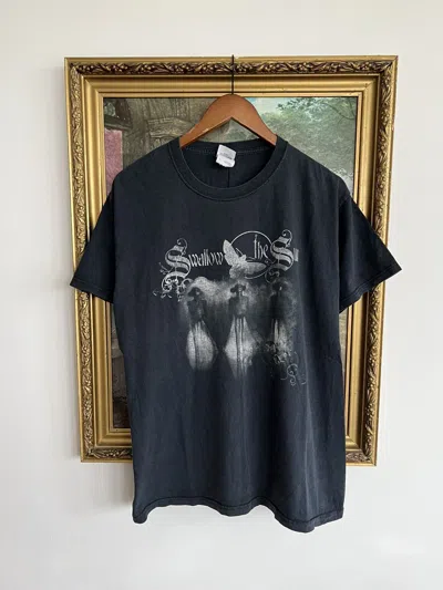 Pre-owned Band Tees X Rock T Shirt Vintage 2000s Swallow The Sun Faded Black Tee