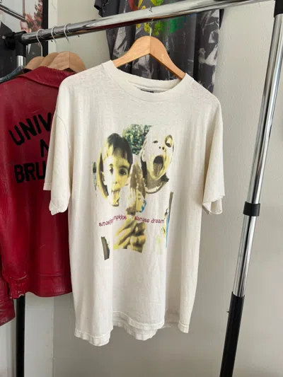 Pre-owned Band Tees X Rock T Shirt Vintage 90's Smashing Pumpkins T Shirt Siamese Dream Giant Xl In White